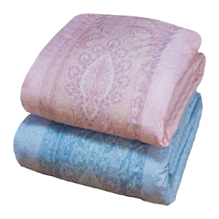 洗える 羽毛 肌掛け布団 シングル ビーチスキン 日本製 ライトブルー