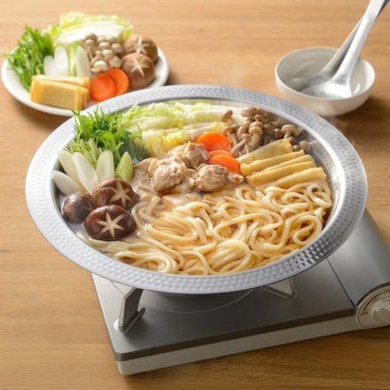 よせしゃぶ鍋 30cm 蒸し器付き ステンレス IH対応