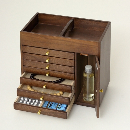 持ち手付き すっ桐ボックス 小物入れ 完成品 小物収納