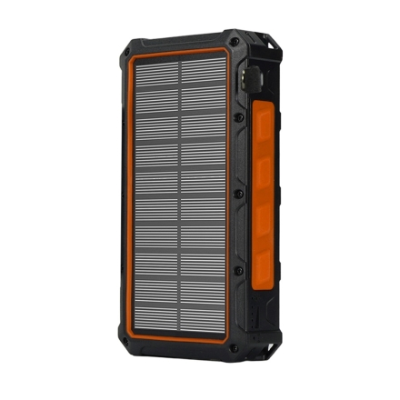 折り畳み式ソーラーモバイル充電器 40,000mAh 大容量 ケーブル内蔵 ソーラー充電 手回し モバイルバッテリー 防災 アウトドア