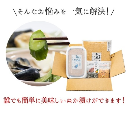 熟成ぬか漬けキット 1kg×2袋