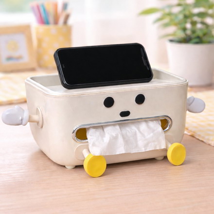 おすわりティッシュくん ティッシュケース