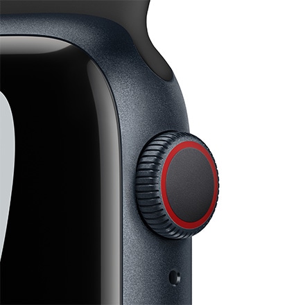 Apple Watch Nike Series 7（GPS + Cellularモデル）- 41mmミッドナイトアルミニウムケースとアンスラサイト/ブラックNikeスポーツバンド - レギュラー with AppleCare+