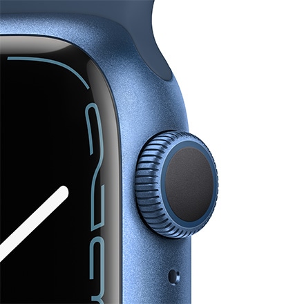 Apple Watch Series 7（GPSモデル）- 41mmブルーアルミニウムケースとアビスブルースポーツバンド - レギュラー with AppleCare+