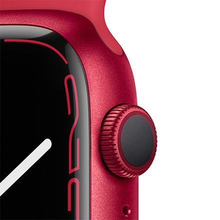 Apple Watch Series 7（GPSモデル）- 45mm (PRODUCT)REDアルミニウムケースと(PRODUCT)REDスポーツバンド - レギュラー with AppleCare+