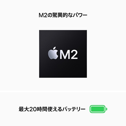 Apple MacBook Pro 13インチ 512GB SSD 8コアCPUと10コアGPUを搭載したApple M2チップ - シルバー with AppleCare+