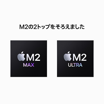 AppleMac Studio: 24コアCPU、60コアGPU搭載Apple M2 Ultra, 1TB with AppleCare+