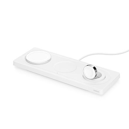 Belkin BOOST CHARGE TM PRO 3-in-1 Wireless Charging Pad with MagSafe - ホワイト