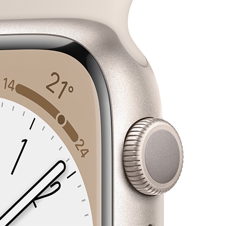 Apple Watch Series8（GPSモデル）- 45mmスターライトアルミニウムケースとスターライトスポーツバンド-レギュラー｜永久不滅ポイント・UCポイント交換の「STOREE