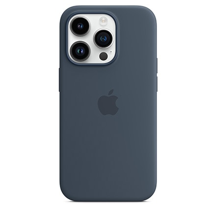 Apple 純正 iPhoneケース MagSafe対応 iPhone14 Pro シリコーンケース - ストームブルー