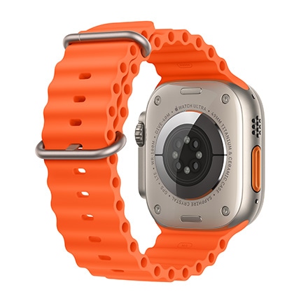 Apple Watch Ultra 2（GPS + Cellularモデル）- 49mmチタニウムケースとオレンジオーシャンバンド