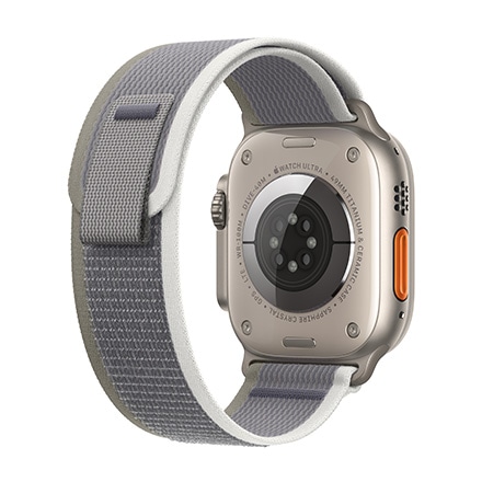 Apple Watch Ultra 2（GPS + Cellularモデル）- 49mmチタニウムケースとグリーン/グレイトレイルループ-S/M