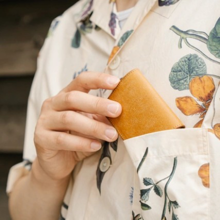 dritto 3 thin 小さい三つ折りマネークリップ コッチネーラ