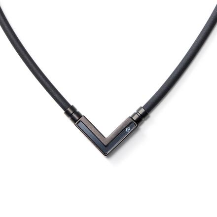 コラントッテ 磁気ネックレス TAOネックレス α VEGA NEXT マットブラック×ブラック Mサイズ 43cm ABARK20M