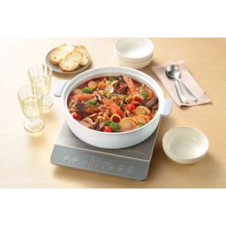 カクセー coronto コロント IH対応 セラミックコーティング グレー 28cm