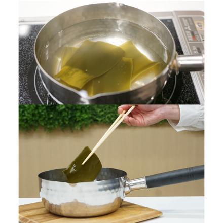 雪平鍋 20cm ORIZURU ステンレス 片手 ガラス蓋付