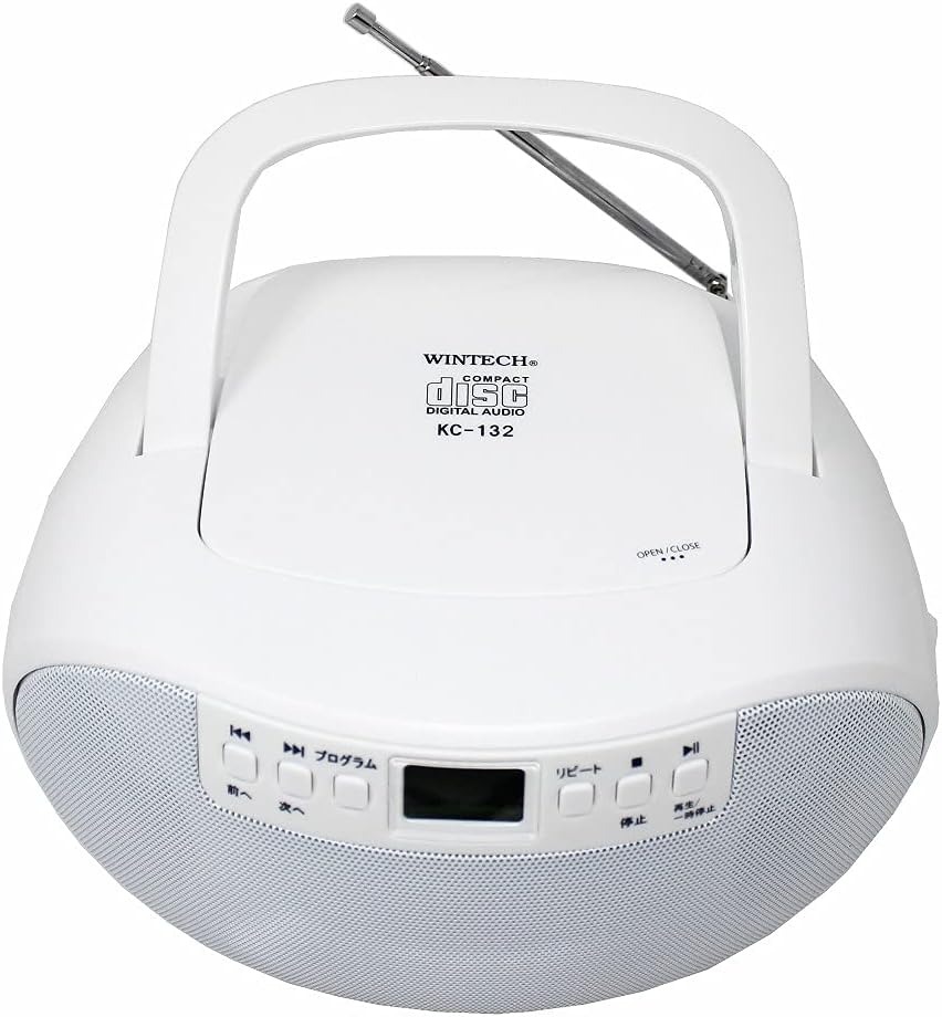WINTECH CDラジオ KC-132W ホワイト