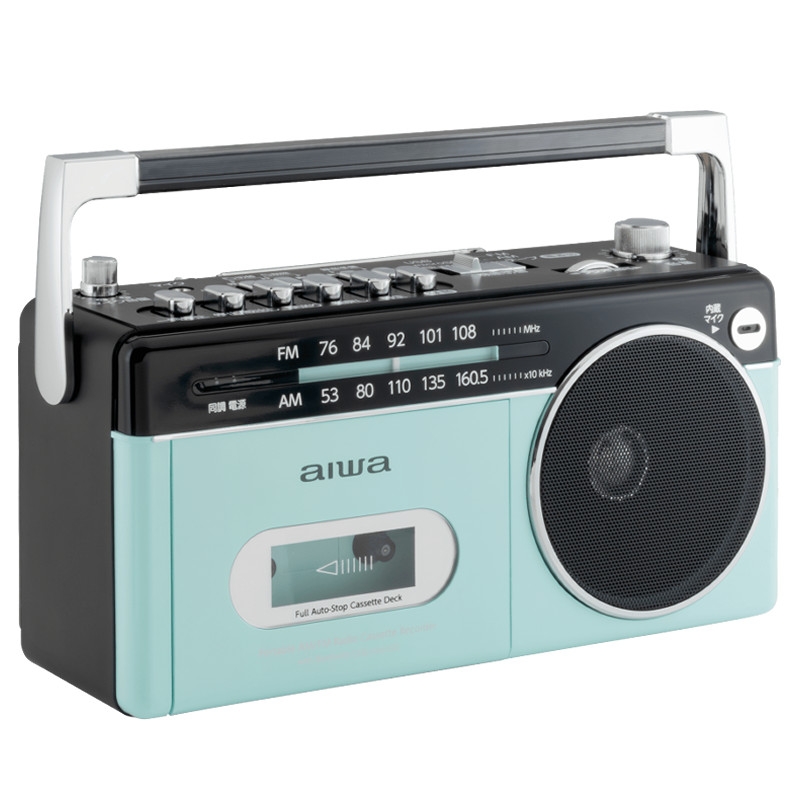 aiwa アイワ ラジカセ audio-G RCP3 パステルグリーン Bluetooth ワイドFM GAA4-RCP0003