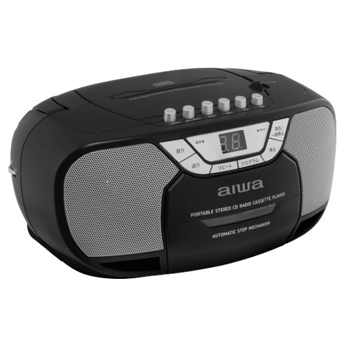 aiwa CRC2 CDラジオカセットレコーダー GAA5-CRC0002 BK
