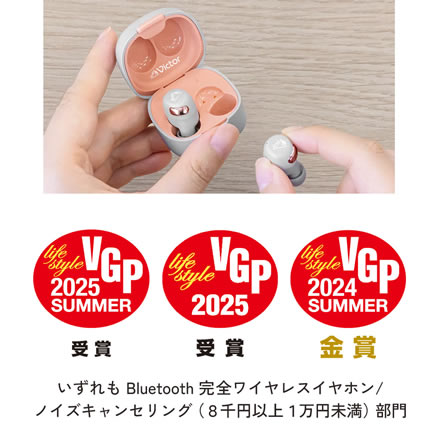 JVC Victor ビクター ワイヤレスイヤホン パープル HA-A30T2 Bluetooth ノイズキャンセリング機能搭載