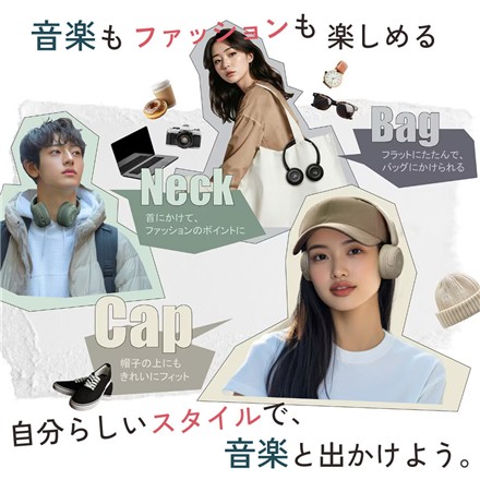 【ワイヤレスヘッドホン】JVC Victor（ビクター） HA-S60W-G（カーキ）