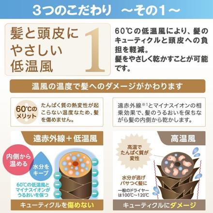 ゼンケン 電磁波低減ヘアケアドライヤー ピンク ZD-750P