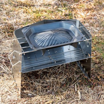 ユニフレーム 薪グリルII 682845 ジンギスカン鍋セット