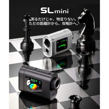 ボイスキャディ ゴルフ レーザー距離計 SL mini The Black (VOICE CADDIE SLミニ ブラック) 専用ポーチ付き & ゴルフボール セット