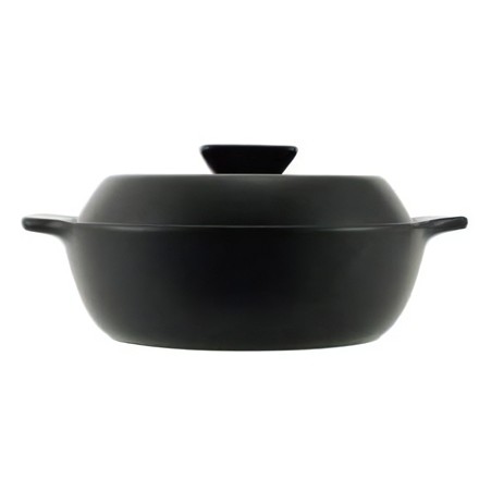【土鍋セット】洋風土鍋 6号＆オールナイロンお玉＆菜箸 27cm＆掴めるなべしき 4点セット