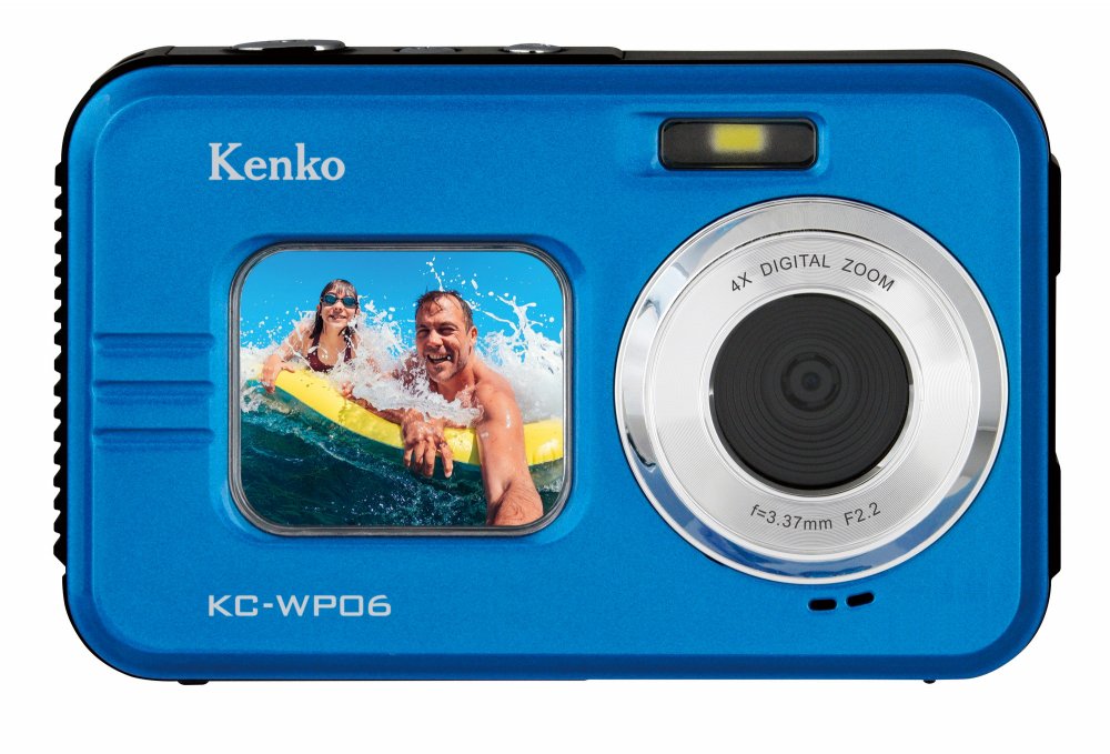 ケンコー KENKO 防水 デジタルカメラ KC-WP06 ブルー ＆ microSDカード32GB