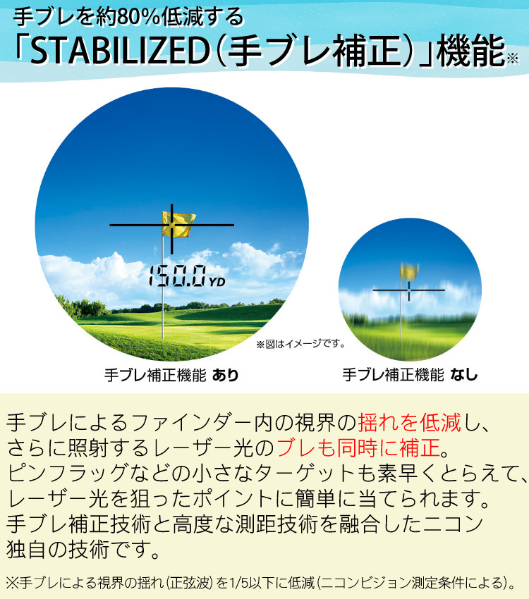 ニコン レーザー距離計 COOLSHOT LITE STABILIZED＆ゴルフボール＆ティ＆電池