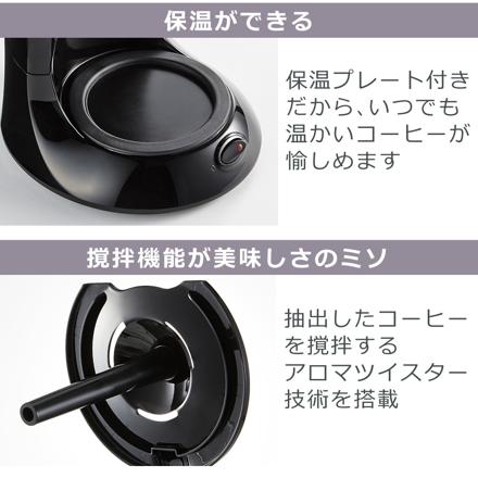 メリタ コーヒーメーカー ツイスト SCG58-1-S ステンレス ＆ ペーパーフィルター