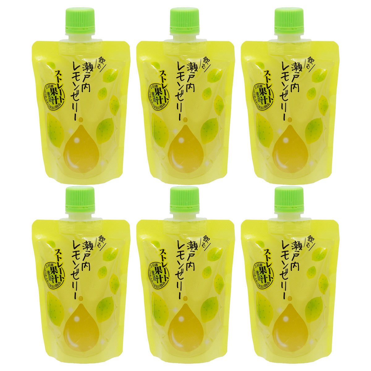 飲むゼリー 瀬戸内レモン〔140g×6〕ゼリー パウチ ポスト投函便