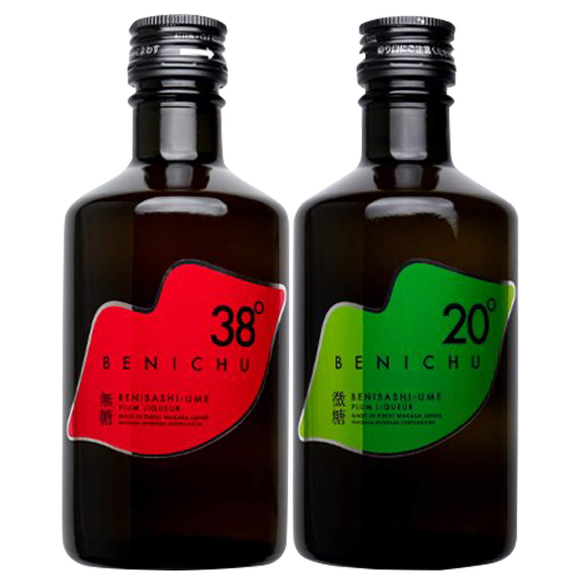 甘くない梅酒 BENICHU 飲み比べセット 〔BENICHU38°300ml、BENICHU20°300ml〕 お酒 リキュール