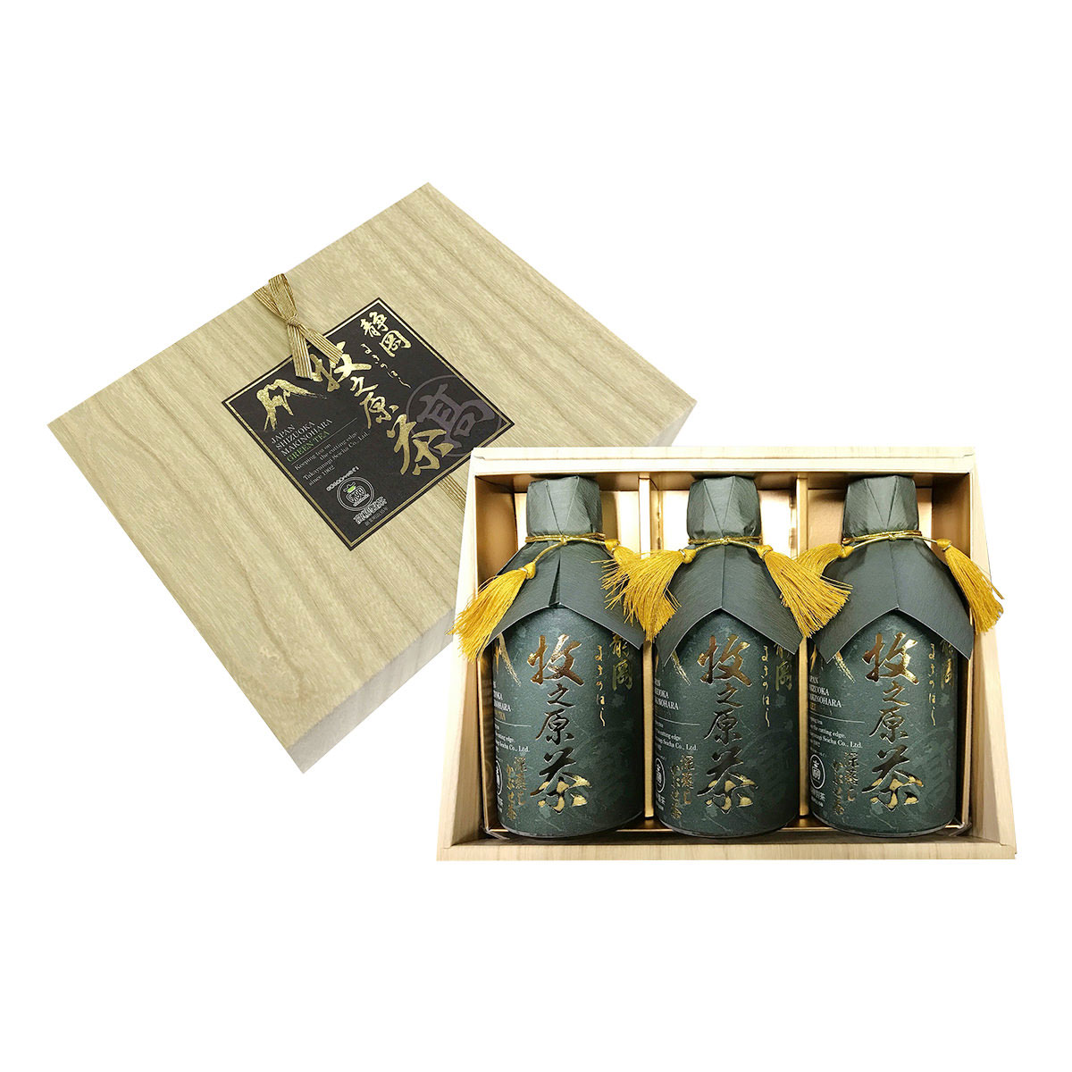 牧之原の雫茶 プレミアムペットボトルギフト 〔350ml×3〕 緑茶 茶 静岡 高柳製茶