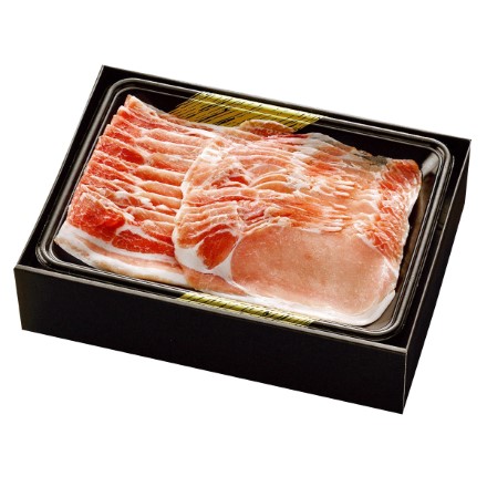 宮崎県産 おいも豚しゃぶしゃぶ肉 〔ロース肉200g・ばら肉200g〕