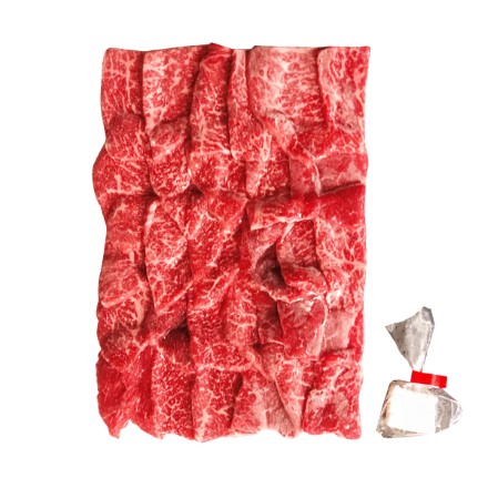 神戸ビーフ 網焼き肉 モモ 500g 牛脂 約10g