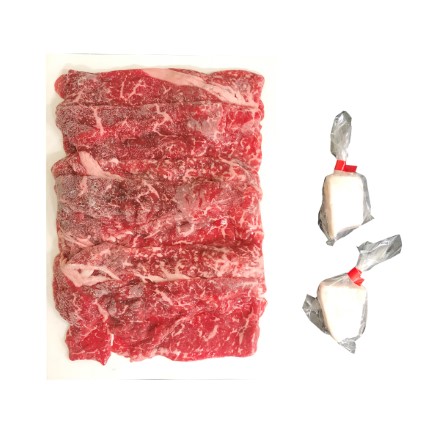 味彩牛 すき焼き肉 モモ 500g 牛脂×2