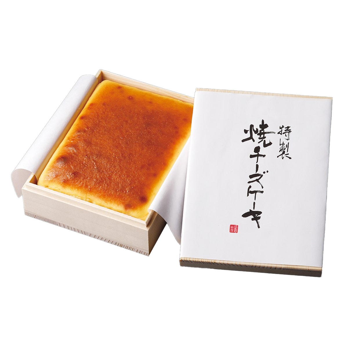 武蔵野茶房 特製焼チーズケーキ 木箱入 〔1台(約610g)〕 洋菓子