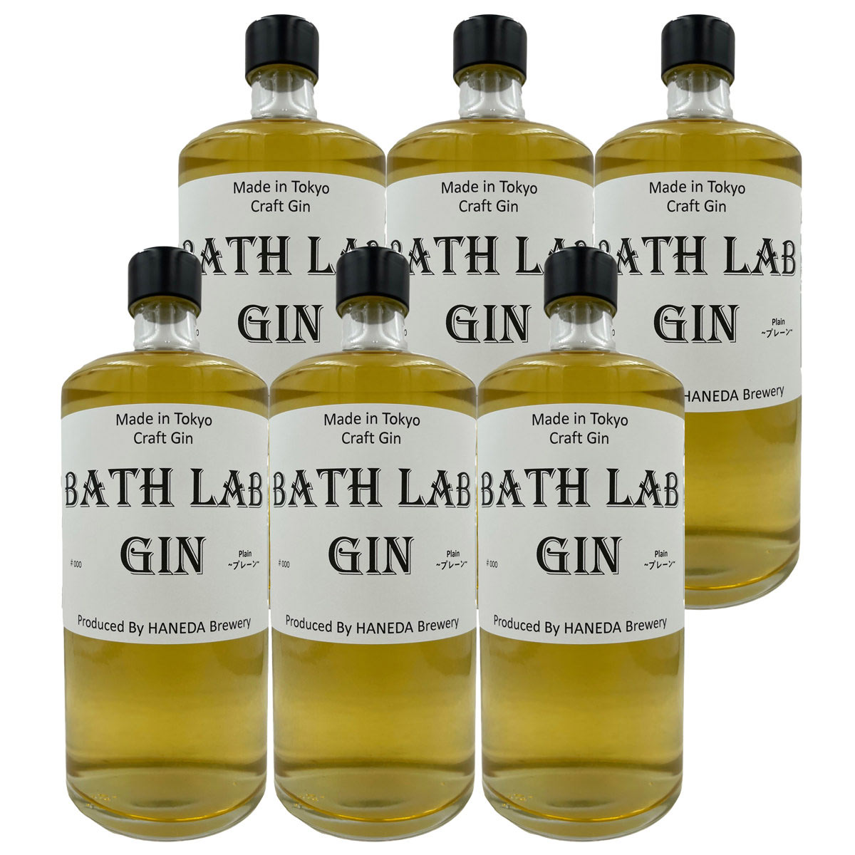 羽田ビール BATH LAB GIN #000 プレーン 〔720ml×6〕 ジン リキュール