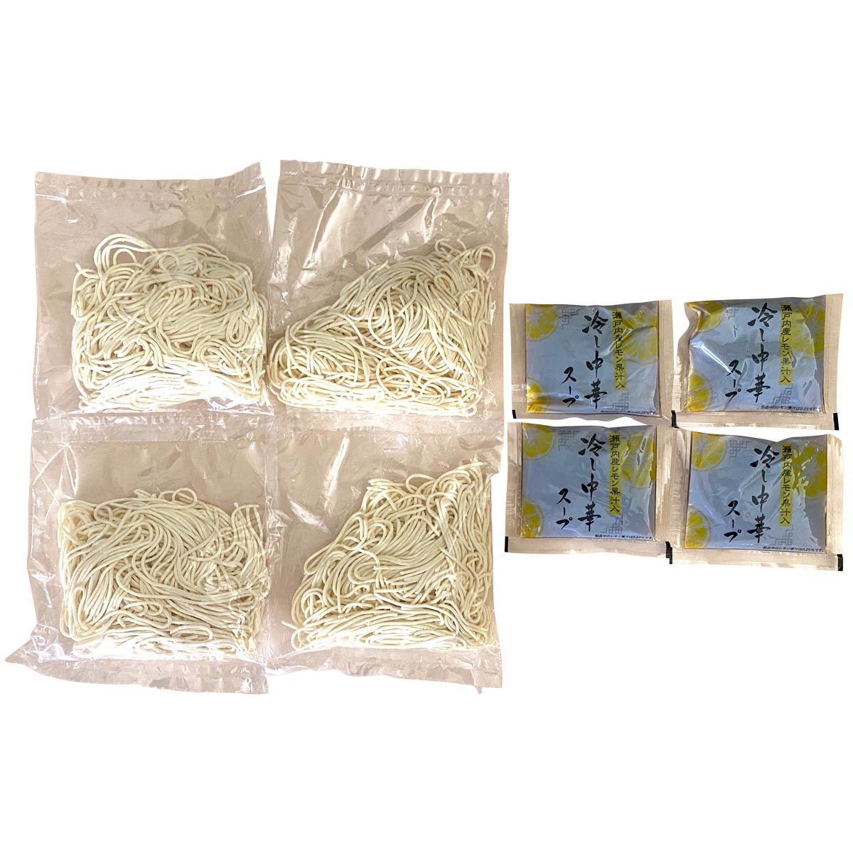 瀬戸内レモンざる 〔めん100g×4、めんつゆ40ml×4〕 麺