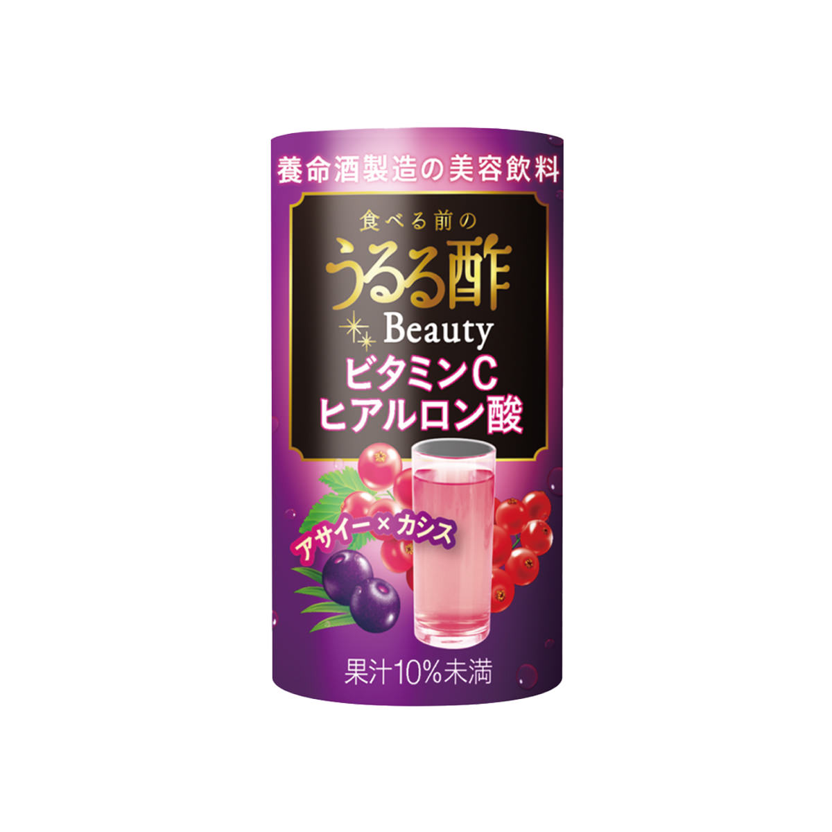 養命酒製造 食べる前のうるる酢 ビューティー アサイー×カシス味 〔125ml×36〕 お酢飲料