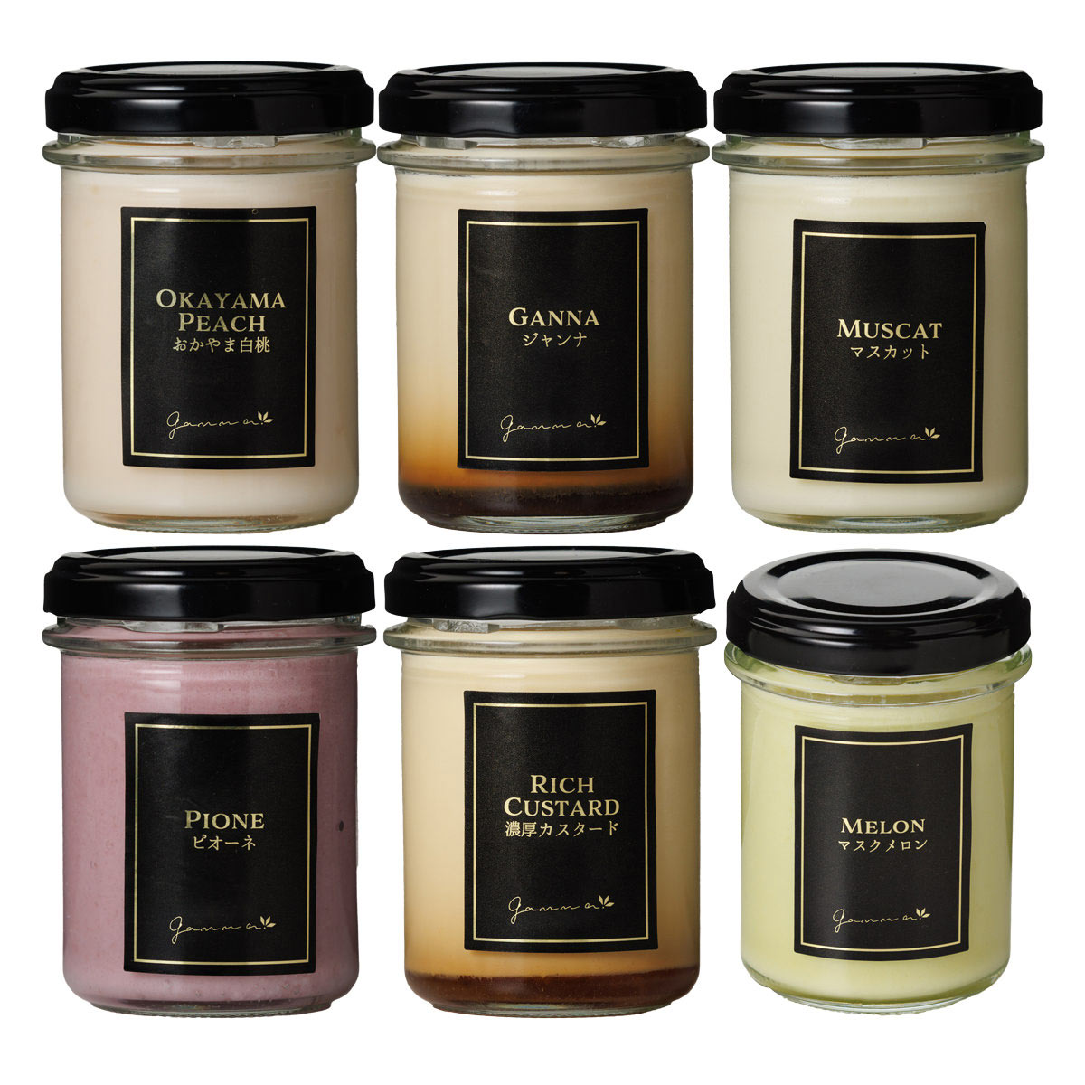 岡山フルーツプリン メロン 白桃 マスカット 詰め合わせ 〔おかやま白桃・ジャンナ・マスカット・マスクメロン ほか全6種〕 プリン スイーツ