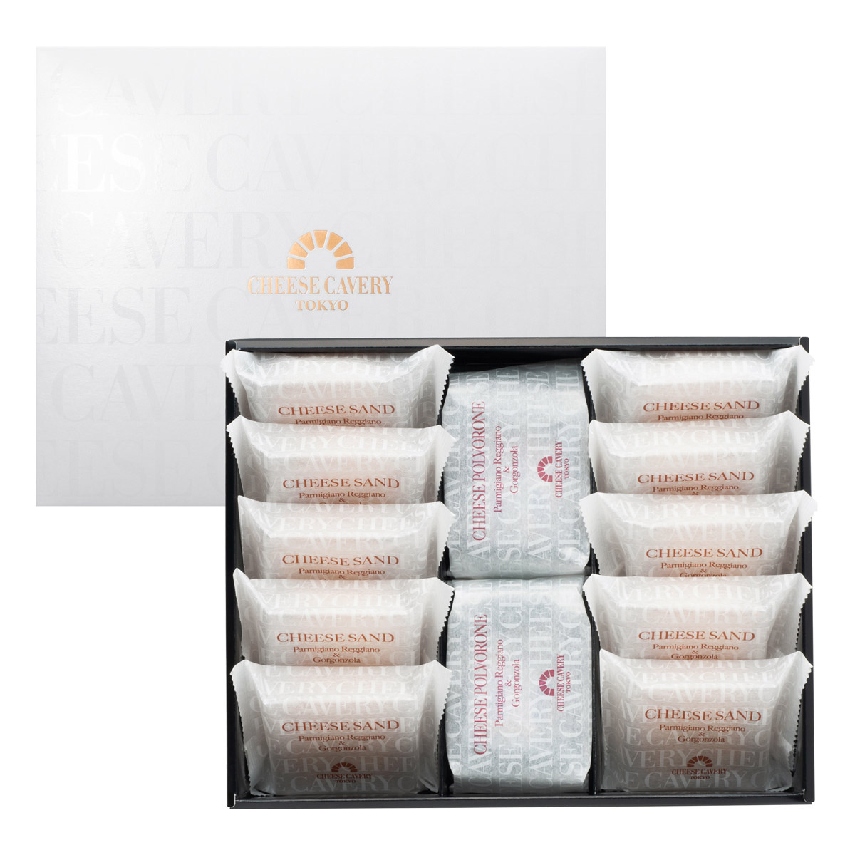 CHEESE CAVERY 2種 ギフトセット S 〔チーズポルボローネ25g×2、チーズサンド35g×10〕 スイーツ