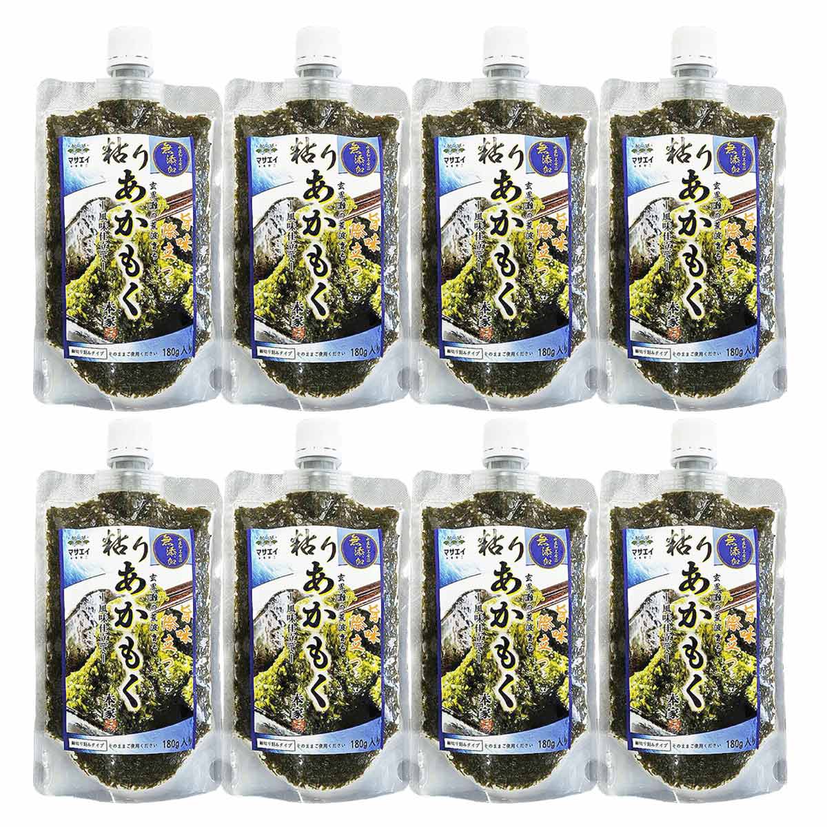 粘りあかもく 〔180g×8パック〕 アカモク 冷凍 海藻 ぎばさ