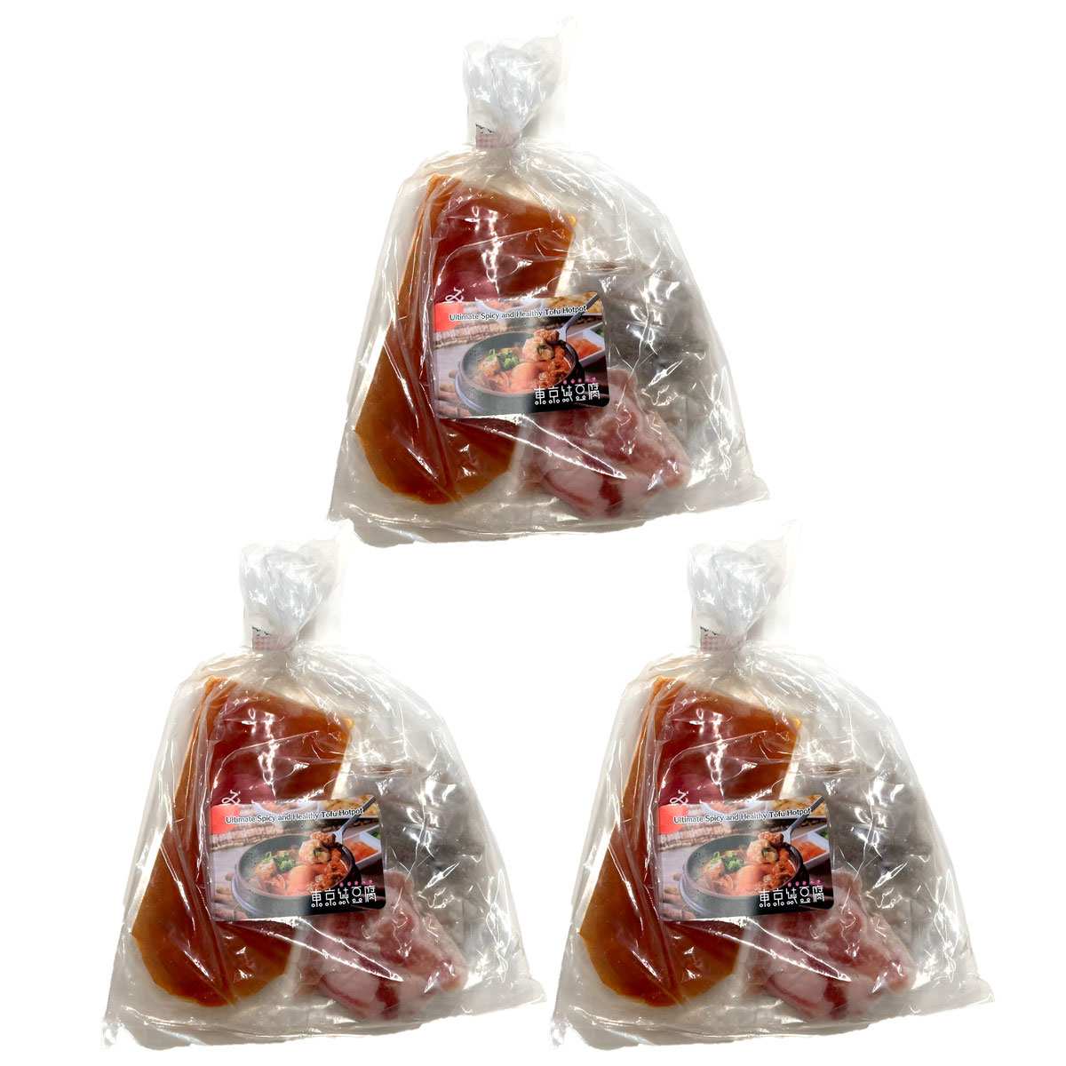 東京純豆腐 チュクミスンドゥブ 〔(スープ、豚肉、イイダコ)×3〕スンドゥブ 具材