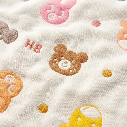 ミキハウスホットビスケッツ ６重織ガーゼケット