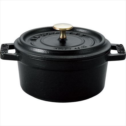 staub ストウブ ピコ・ココット ラウンド 10cm グレー 40500-106 小さい 両手 鋳物 ホーロー 鍋