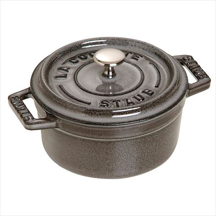 staub ストウブ ピコ・ココット ラウンド 10cm ブラック 40500-101 小さい 両手 鋳物 ホーロー 鍋