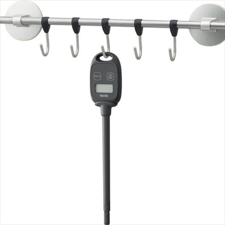 タニタ シンプルシリーズ デジタル温度計 ダークグレー TT-P01-DG